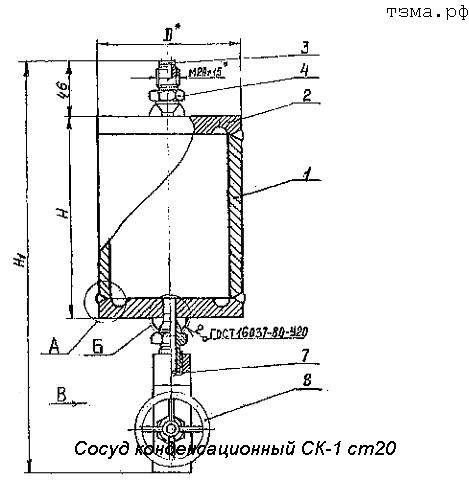 Сосуд конденсационный СК-1 ст20